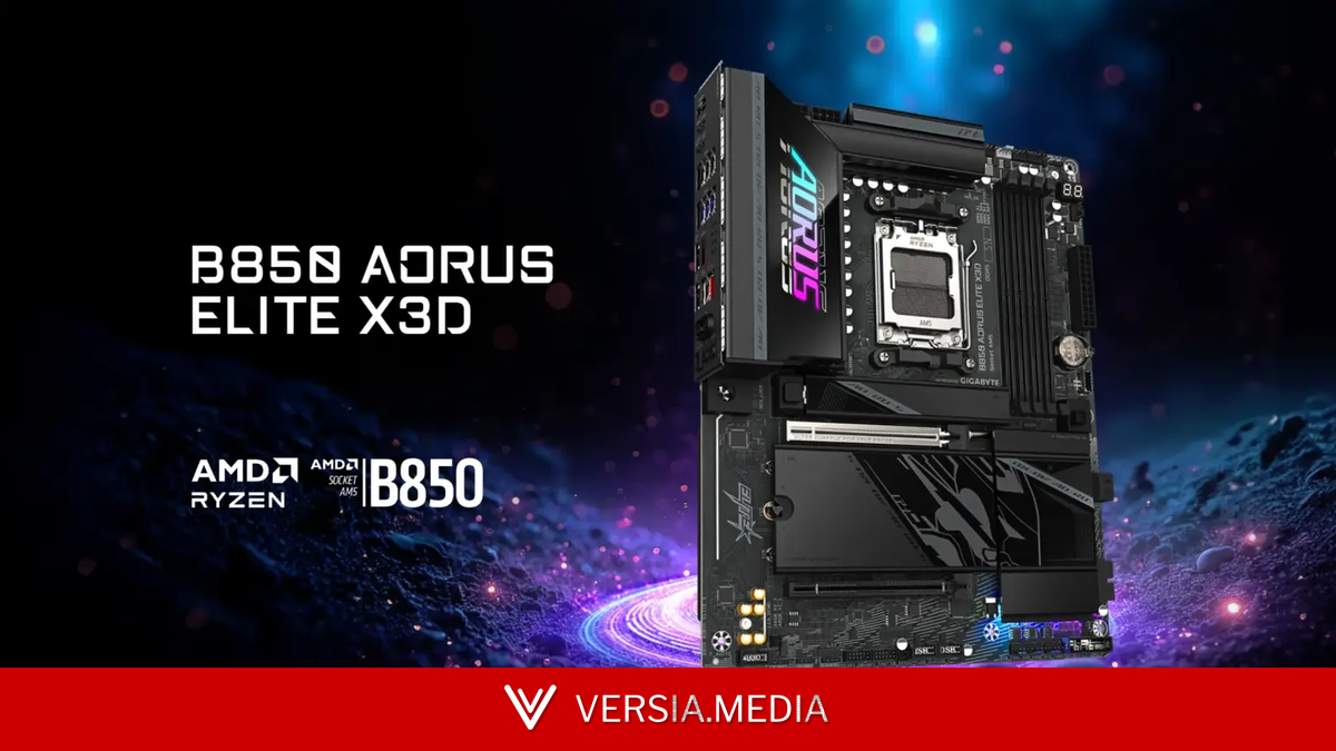Parruda e bonita: Gigabyte lança B850 Aorus Elite X3D com recurso Turbo Mode 2.0