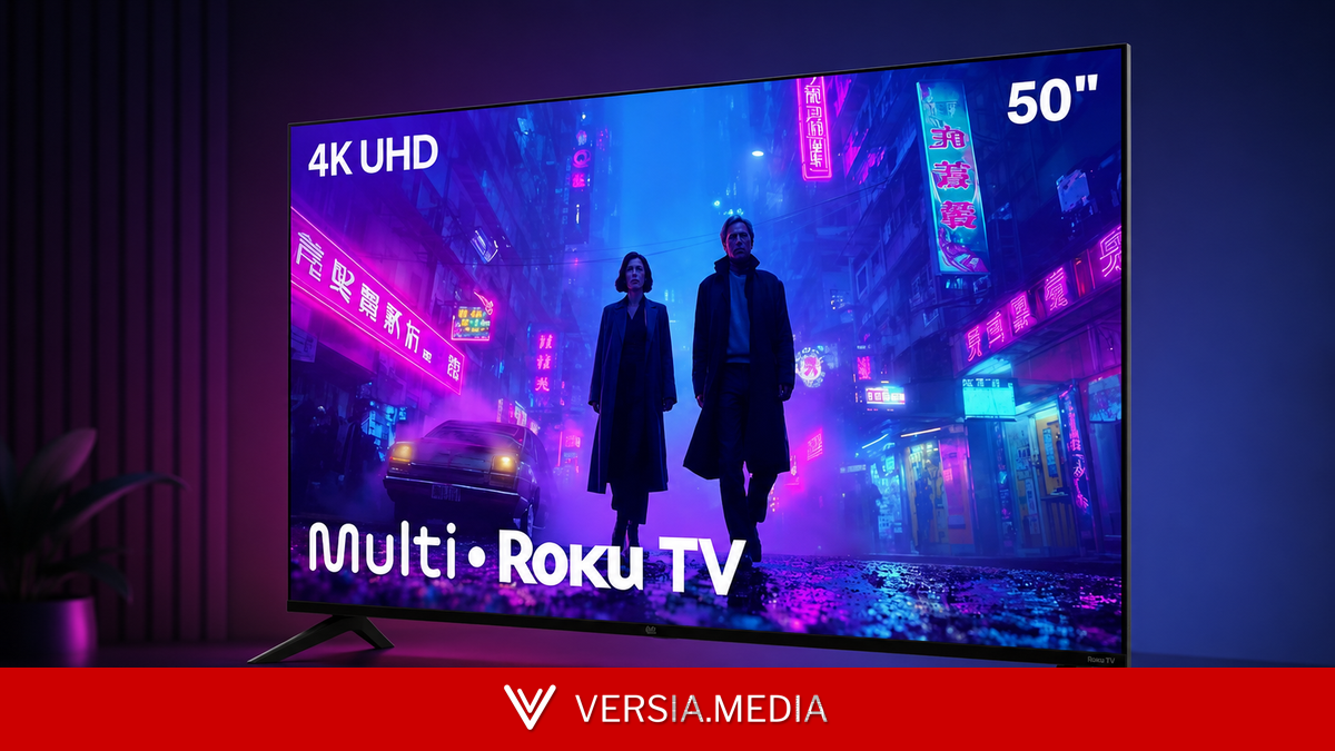 TV de 50 polegadas 4K com Roku atinge preço imperdível de R$ 1.550 na Amazon