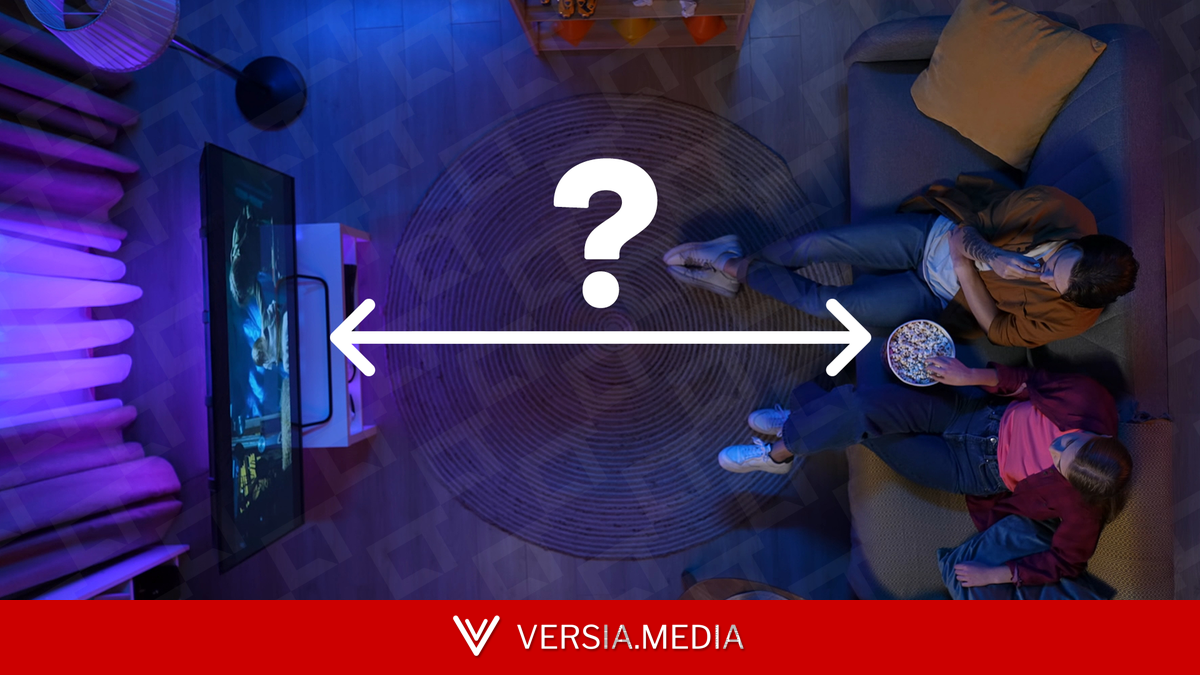 Qual é a distância ideal entre o sofá e uma Smart TV de 65 polegadas?