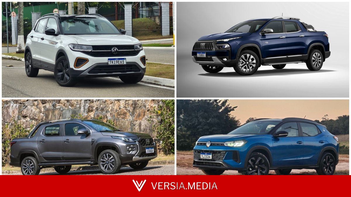 SUVs e picapes mais vendidos: Volkswagen e Fiat se destacam em junho