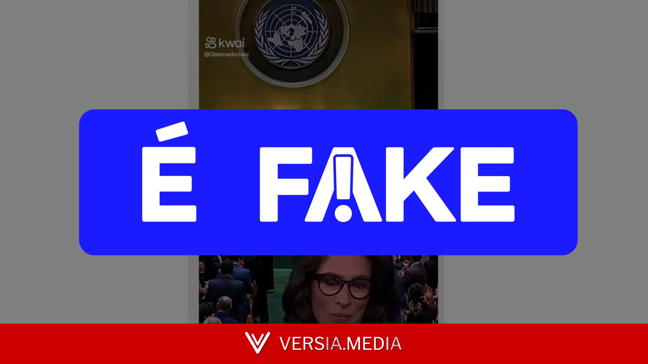 É #FAKE que Renata Vasconcellos, do 'Jornal Nacional', elogiou discurso de Lula na Assembleia da ONU em 2025