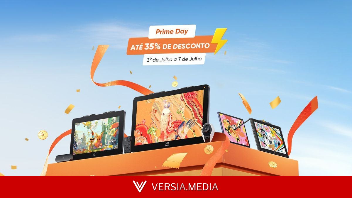 XPPen: 4 dispositivos em oferta no Prime Day 2026 com até 35% OFF